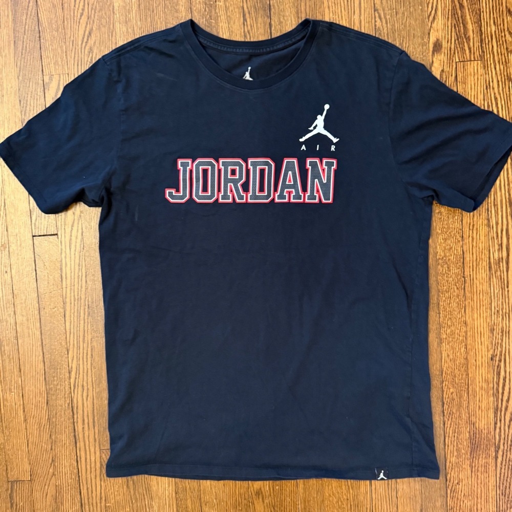 Nike Air Jordan 45 Graphic T-Shirt Mens Large Black Jumpman Short Sleeve Tee